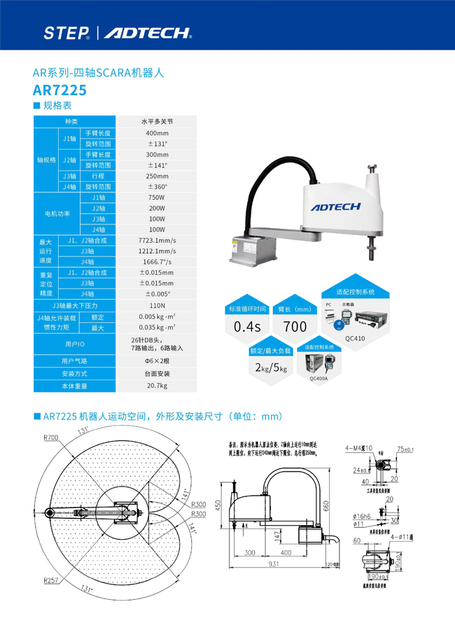 眾為興四軸scara機器人AR7225 圖片關鍵詞